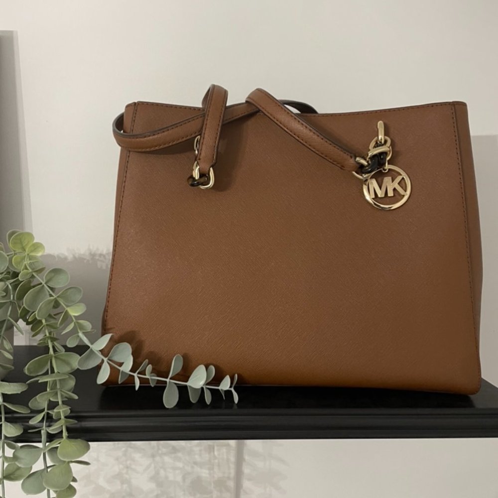 Michael Kors Large Brown Sofia Tote Bag